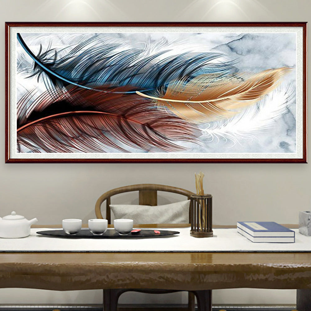 Feather - Full Round Drill Diamond Painting 80*40CM