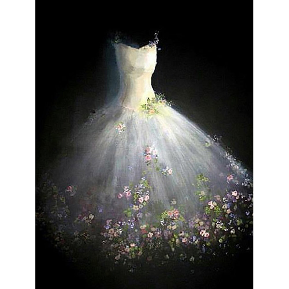 White Wedding - Full Round Drill Diamond Painting 30*40CM