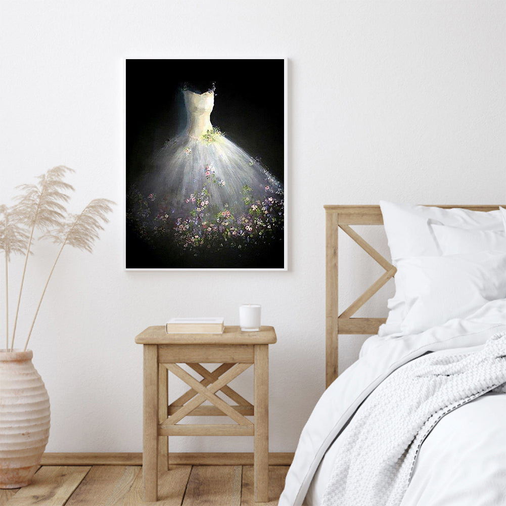 White Wedding - Full Round Drill Diamond Painting 30*40CM