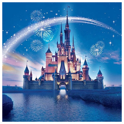 Castle Firework - Full Round Drill Diamond Painting 40*40CM