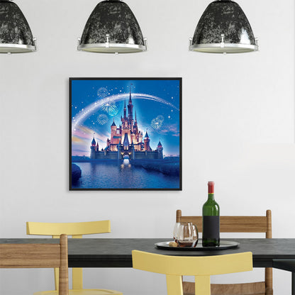 Castle Firework - Full Round Drill Diamond Painting 40*40CM