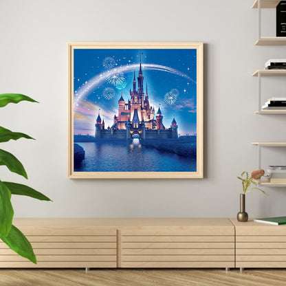 Castle Firework - Full Round Drill Diamond Painting 40*40CM