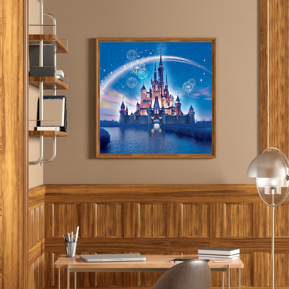 Castle Firework - Full Round Drill Diamond Painting 40*40CM