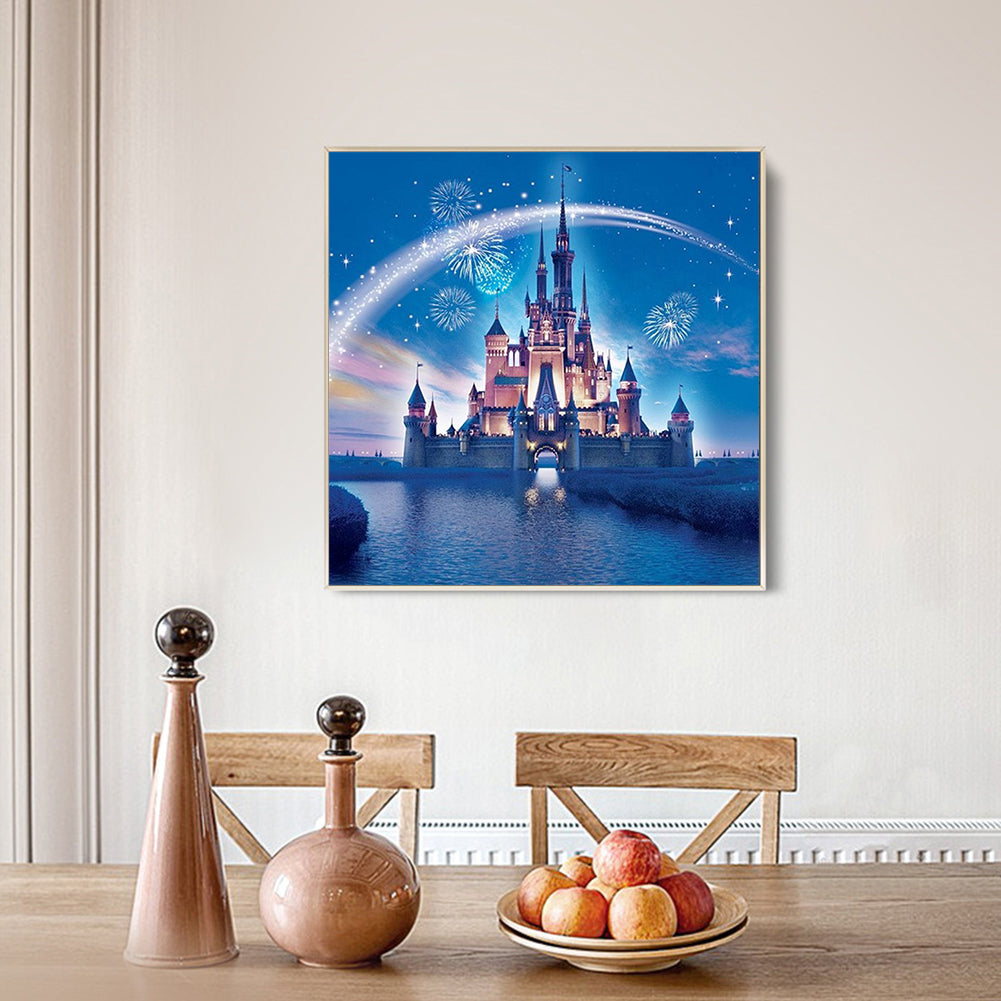 Castle Firework - Full Round Drill Diamond Painting 40*40CM