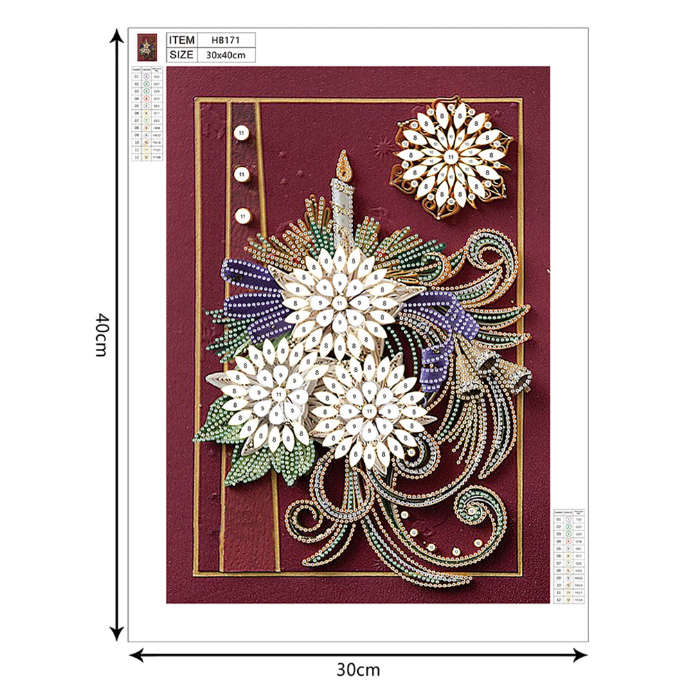 Paper Quilling - Special Shaped Drill Diamond Painting 30*40CM