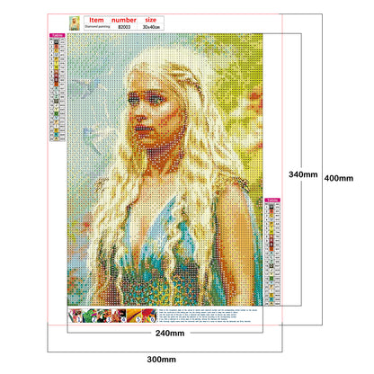 Game of Thrones - Full Round Drill Diamond Painting 40*60CM