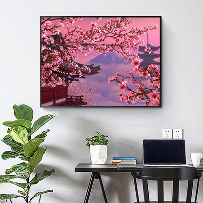 Peach View - Full Round Drill Diamond Painting 40*30CM