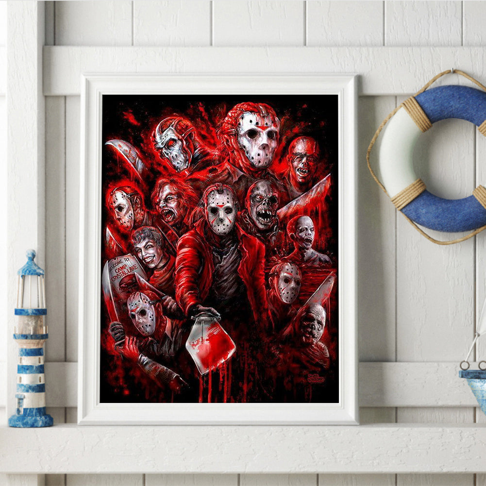 Horror Figure - Full Round Drill Diamond Painting 40*50CM