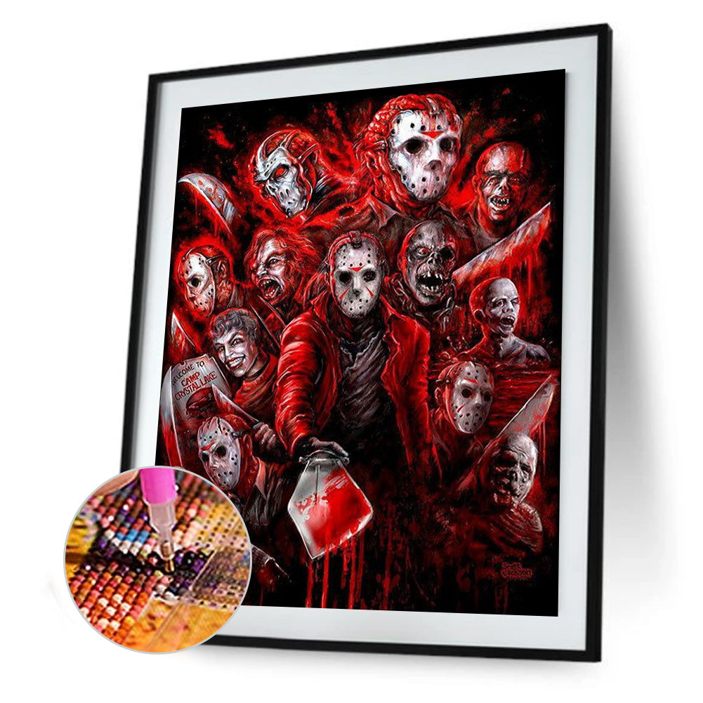 Horror Figure - Full Round Drill Diamond Painting 40*50CM