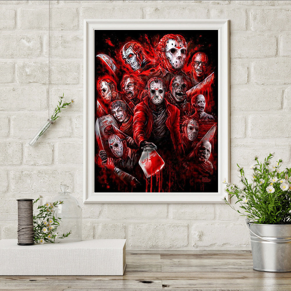 Horror Figure - Full Round Drill Diamond Painting 40*50CM