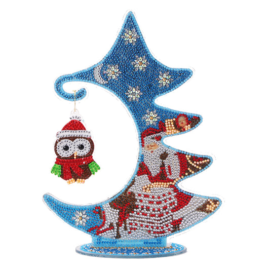 Luminous Christmas Tree DIY Special Shaped Diamond Painting Ornaments Kit