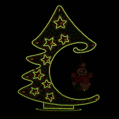 Luminous Christmas Tree DIY Special Shaped Diamond Painting Ornaments Kit