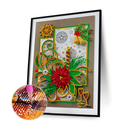 Christmas Atmosphere - Special Shaped Drill Diamond Painting 30*40CM