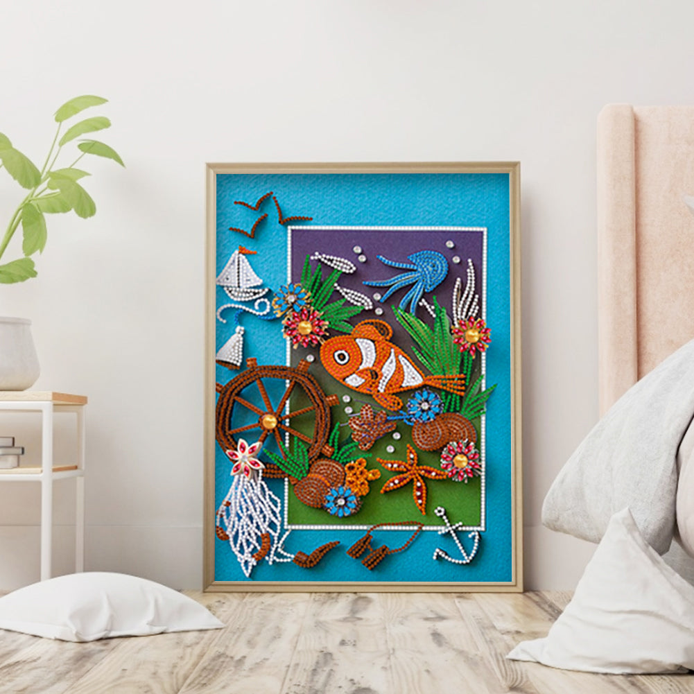 Clownfish - Special Shaped Drill Diamond Painting 30*40CM