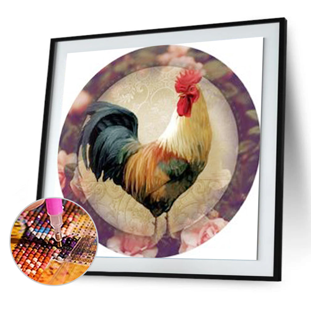 Rooster - Full Round Drill Diamond Painting 40*40CM