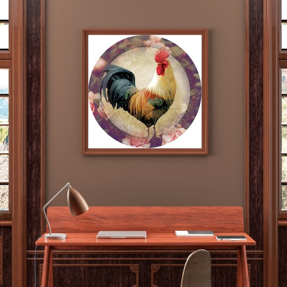 Rooster - Full Round Drill Diamond Painting 40*40CM