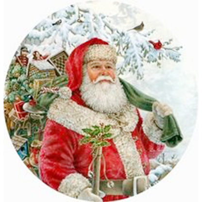 Christmas Santa - Full Round Drill Diamond Painting 40*40CM