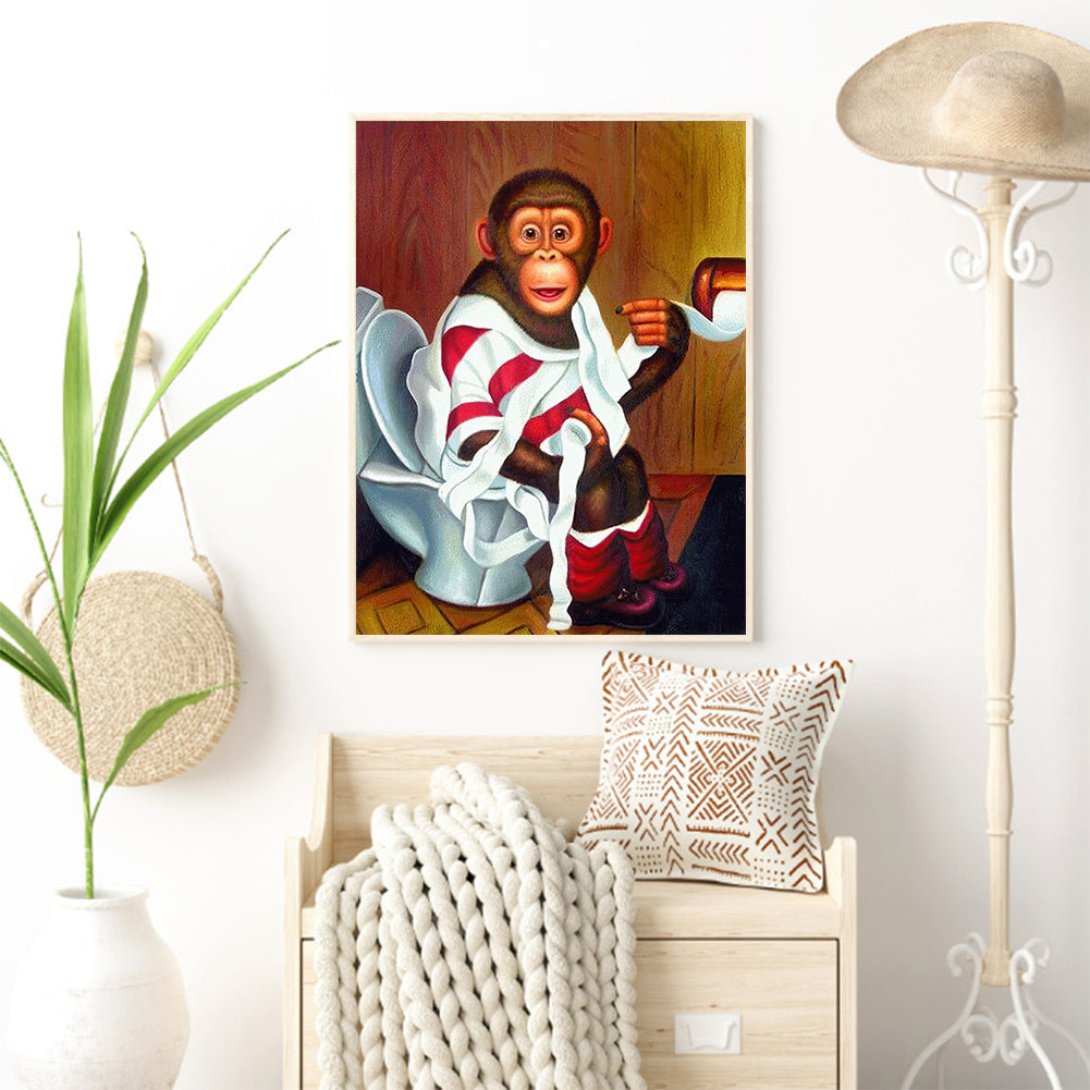 Monkey - Full Square Drill Diamond Painting 30*40CM