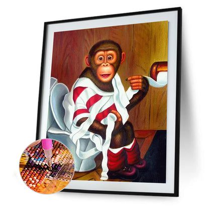 Monkey - Full Square Drill Diamond Painting 30*40CM