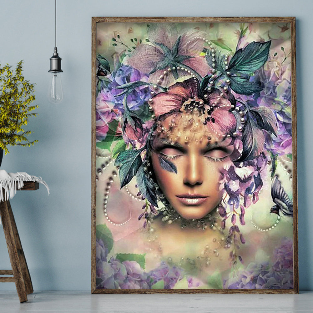 Beauty - Full Round Drill Diamond Painting 30*40CM