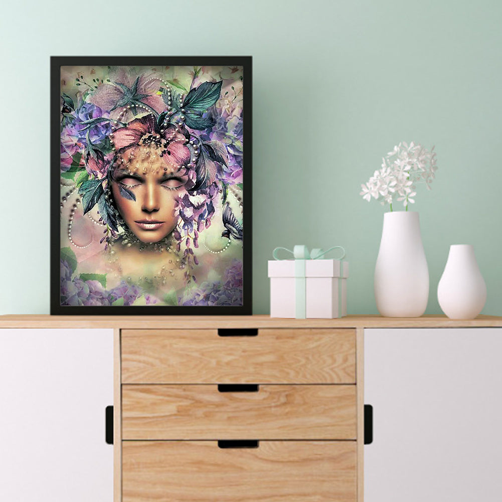 Beauty - Full Round Drill Diamond Painting 30*40CM