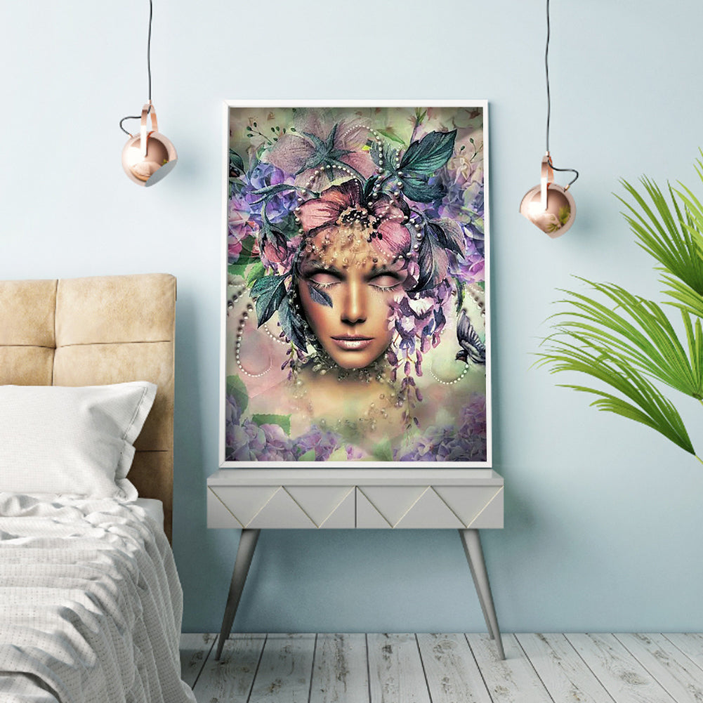 Beauty - Full Round Drill Diamond Painting 30*40CM