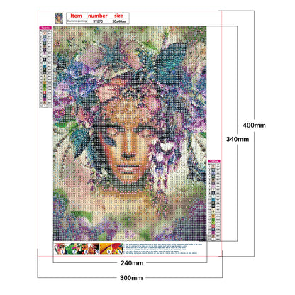 Beauty - Full Round Drill Diamond Painting 30*40CM