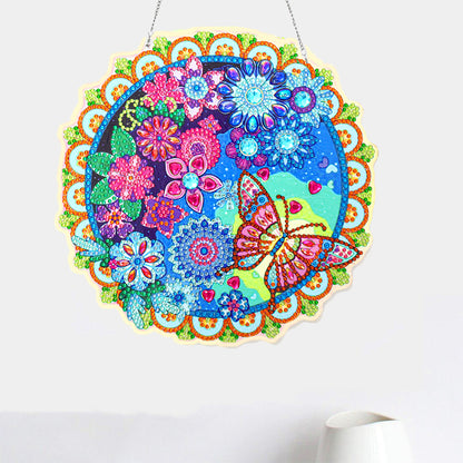 Hanging Diamond Painting Wreath Home Door Embroidery Mosaic Flower Garland