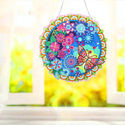 Hanging Diamond Painting Wreath Home Door Embroidery Mosaic Flower Garland