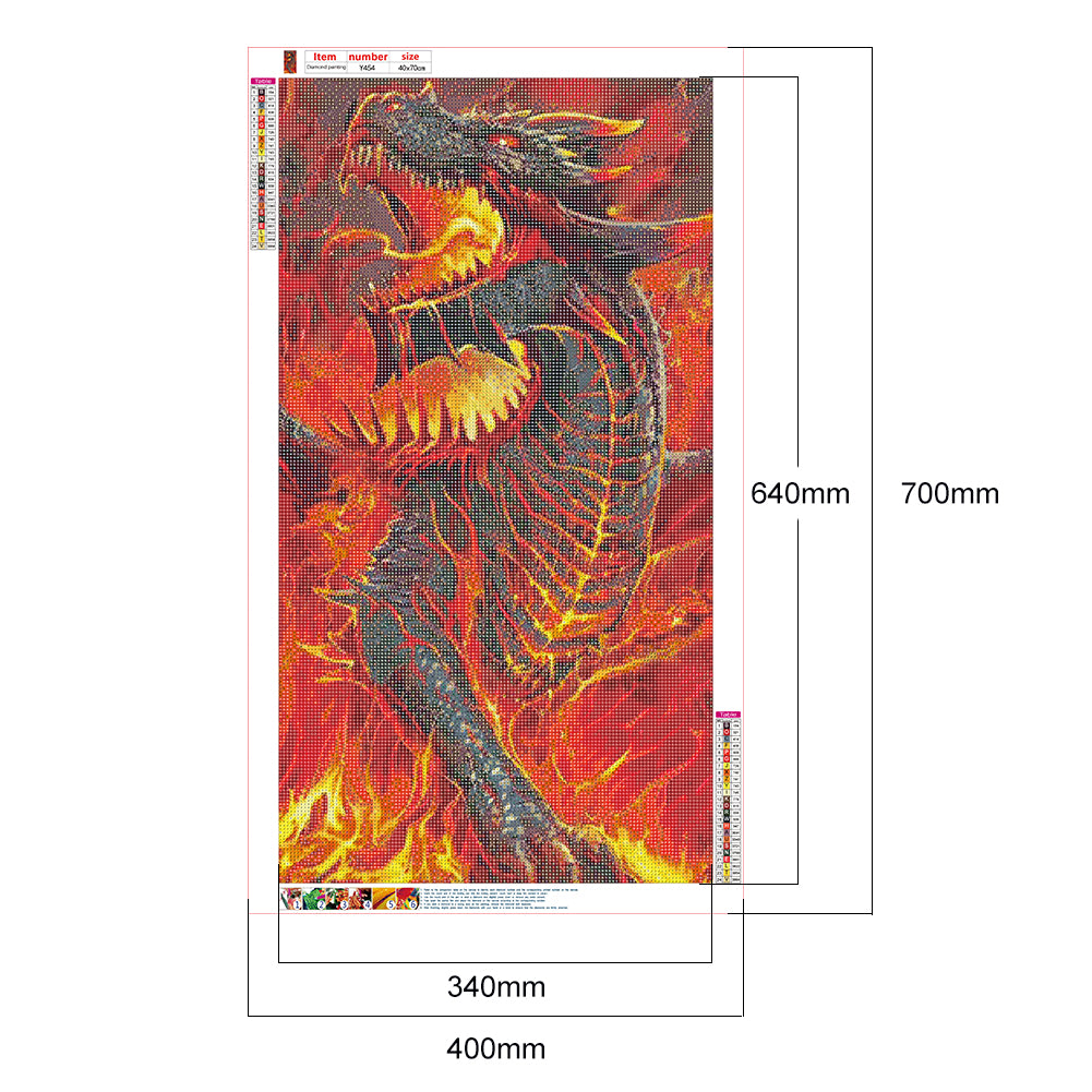 Dragon - Full Round Drill Diamond Painting 40*70CM