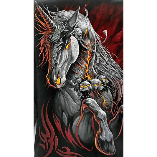 Skull Horse - Full Round Drill Diamond Painting 40*70CM