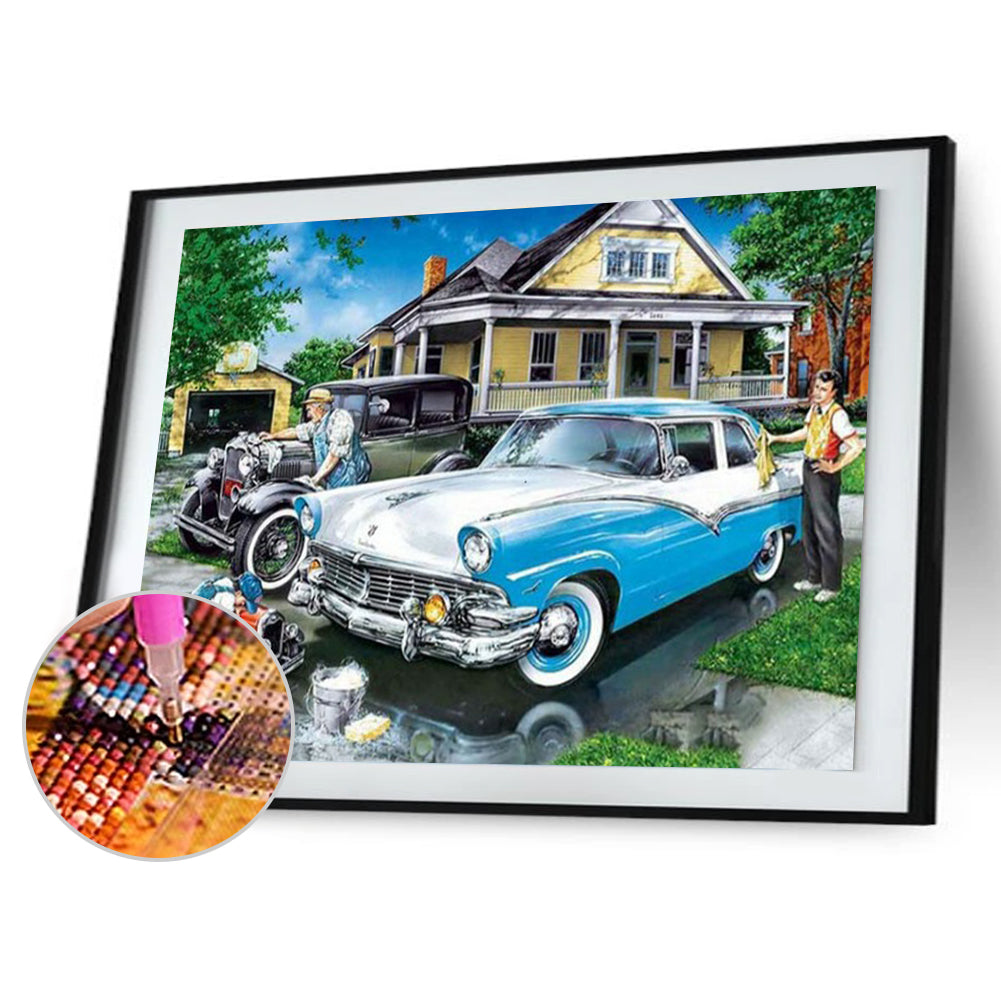 Outdoor Vehicle - Full Round Drill Diamond Painting 40*30CM