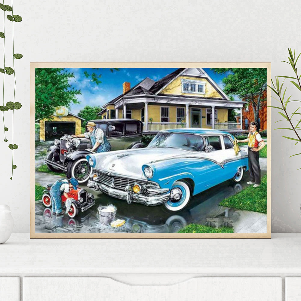 Outdoor Vehicle - Full Round Drill Diamond Painting 40*30CM