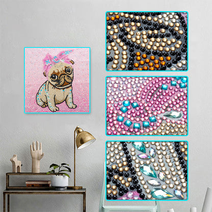 Dog - Special Shaped Drill Diamond Painting 30*30CM