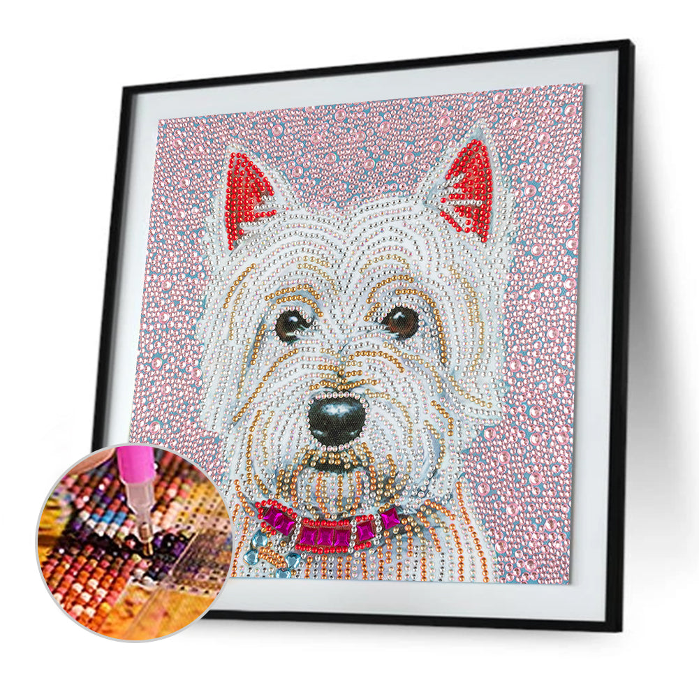 Dog - Special Shaped Drill Diamond Painting 30*30CM