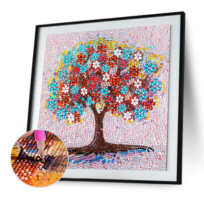 Tree - Special Shaped Drill Diamond Painting 30*30CM