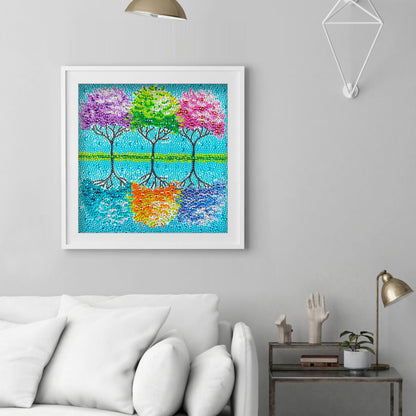 Tree - Special Shaped Drill Diamond Painting 30*30CM