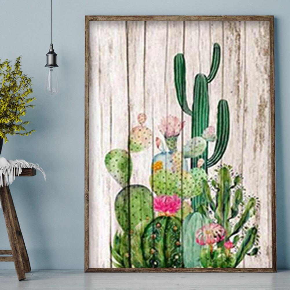 Cactus - Full Round Drill Diamond Painting 30*40CM