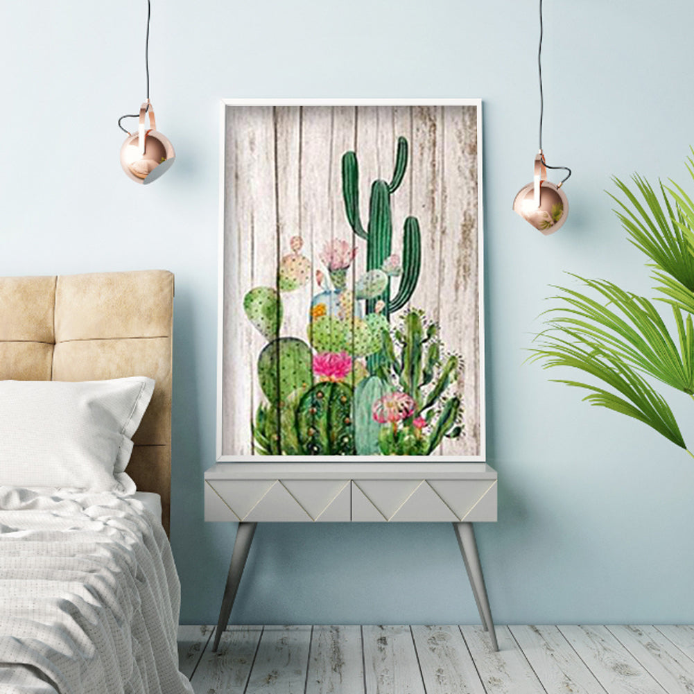 Cactus - Full Round Drill Diamond Painting 30*40CM