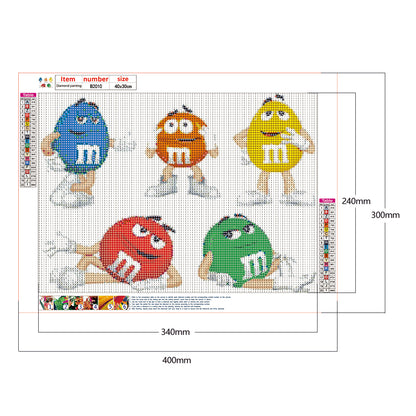 M Bean - Full Round Drill Diamond Painting 40*30CM