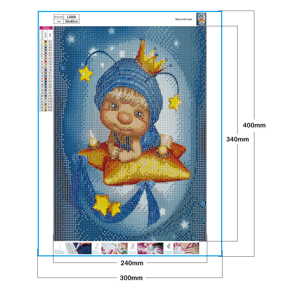 Elf Doll - Full Round Drill Diamond Painting 30*40CM