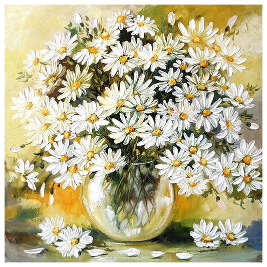 Chrysanthemum - Full Round Drill Diamond Painting 30*30CM