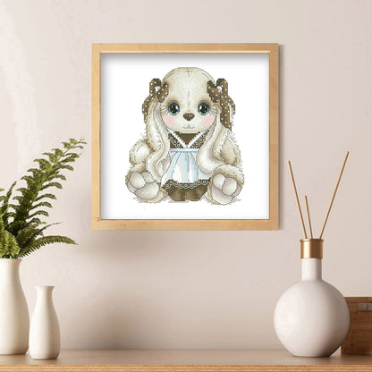 Rabbit - Full Round Drill Diamond Painting 30*30CM