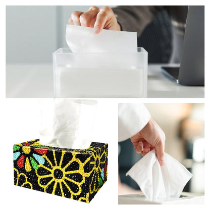 5D DIY Diamond Painting Square Tissue Box Kit Handmade Art Tissue Dispenser