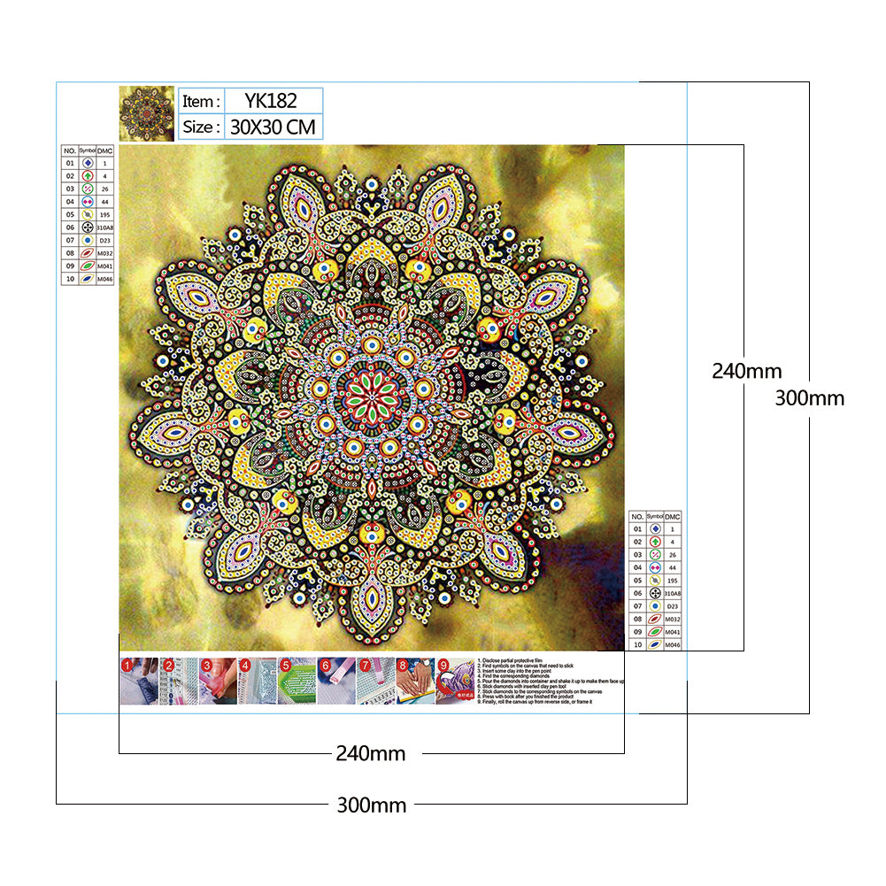 Datura - Special Shaped Drill Diamond Painting 30*30CM