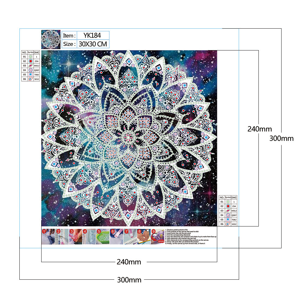 Datura - Special Shaped Drill Diamond Painting 30*30CM