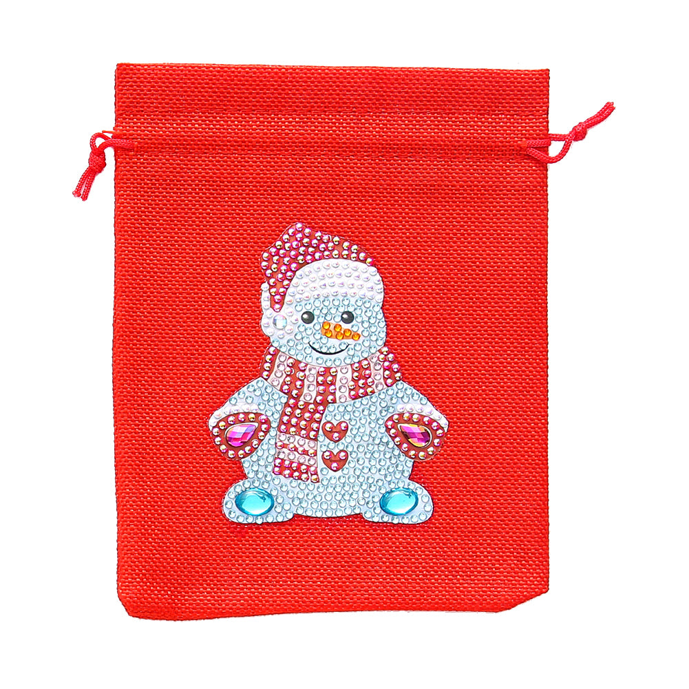 Mosaic Handmade Drawstring Christmas Candy Bag DIY Diamond Painting Kit