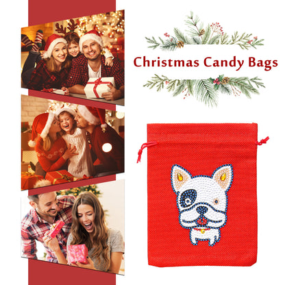 Mosaic Handmade Drawstring Christmas Candy Bag DIY Diamond Painting Kit