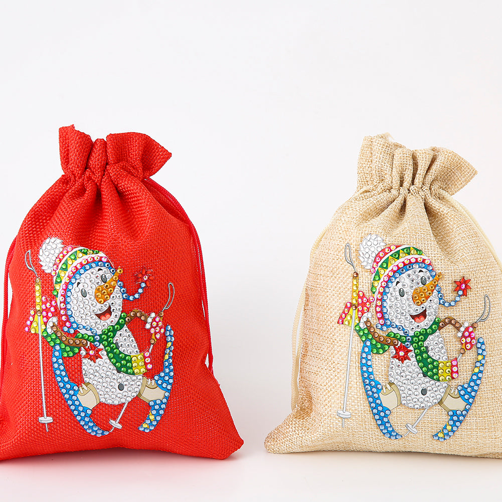 Mosaic Handmade Drawstring Christmas Candy Bag DIY Diamond Painting Kit