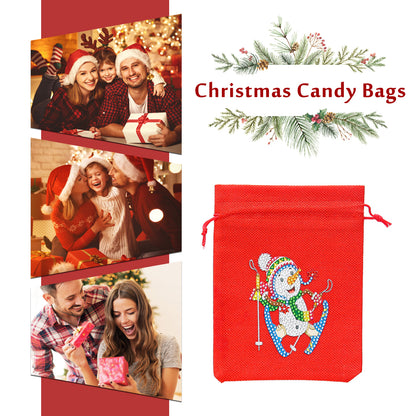 Mosaic Handmade Drawstring Christmas Candy Bag DIY Diamond Painting Kit